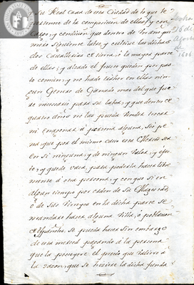 Urrutia de Vergara Papers, back of page 45, folder 7, volume 1, 1611