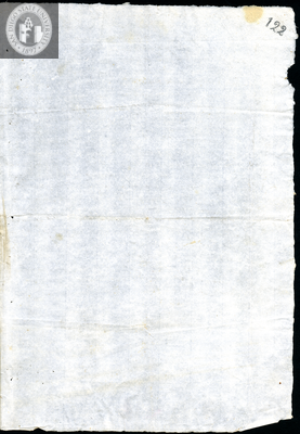 Urrutia de Vergara Papers, page 122, folder 19, volume 2, 1720