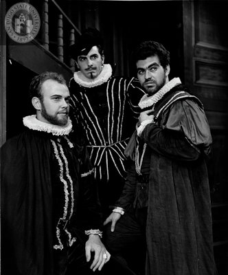 Alan Fudge, Edward Knight, and David Hersey in Much Ado About Nothing, 1964