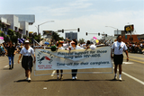 Helping Hands/Being Alive banner in the San Diego Pride parade, 1994
