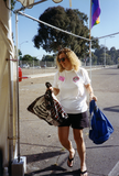 Debbie Zierman at the Lesbian and Gay Archives of San Diego tent, 1992