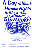 "A Day without Human Rights is like a day without Sunshine!" 1977