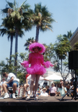 Drag Queen on parade float, 1996