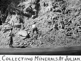 Collecting minerals at Julian, 1935