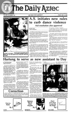 The Daily Aztec: Friday 05/09/1986