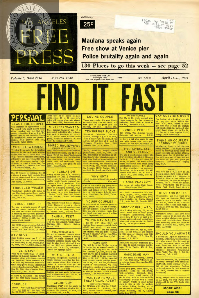 Los Angeles Free Press: 04/11/1969-04/18/1969