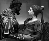 Unidentified actor and actress in Antony and Cleopatra, 1958