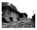 North elevation, Aztec Center construction site, 1967