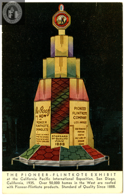 The Pioneer-Flintkote Exhibit, Exposition, 1935
