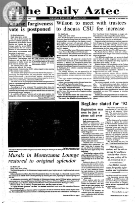 The Daily Aztec: Thursday 03/07/1991