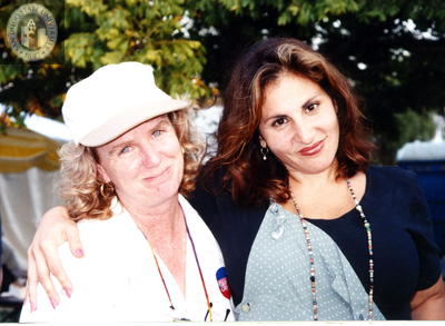 Kathy Najimy with a woman, 1996