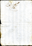 Urrutia de Vergara Papers, back of page 75, folder 16, volume 2, 1693