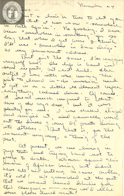 Letter from Robert A. Wade, 1942