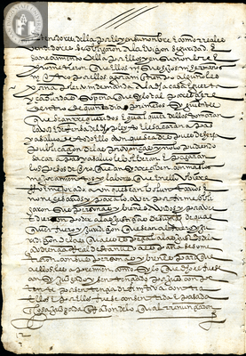 Urrutia de Vergara Papers, back of page 85, folder 8, volume 1, 1570