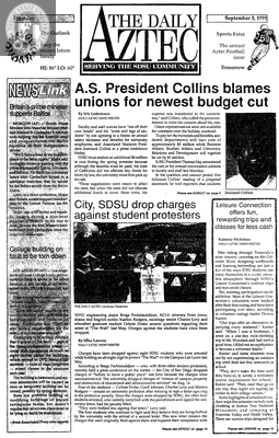 The Daily Aztec: Tuesday 09/03/1991