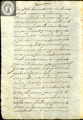 Urrutia de Vergara Papers, back of page page 126, folder 9, volume 1, 1664