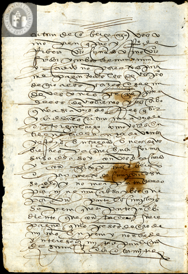 Urrutia de Vergara Papers, back of page 93, folder 8, volume 1