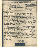 Letter from Bob Falconer, 1943