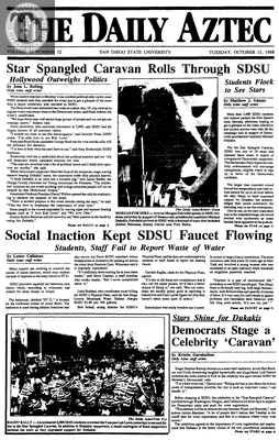 The Daily Aztec: Tuesday 10/11/1988