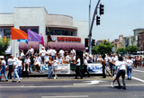 Kicker's San Diego and Hamburger Mary's float at Pride parade, 1993