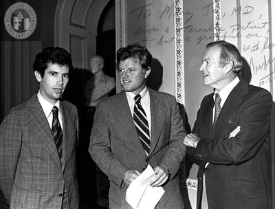 Lionel Van Deerlin with Ted Kennedy, 1977