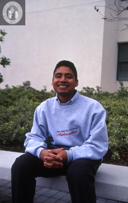 Unidentified man at Family Weekend, 2000