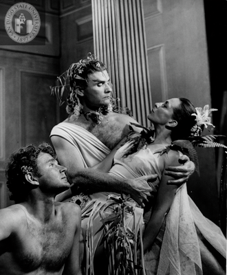 Susan Willis, Stephen Joyce and an unidentified actor in A Midsummer Night's Dream, 1963