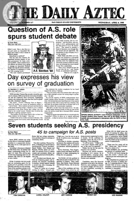 The Daily Aztec: Wednesday 04/06/1988