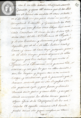 Urrutia de Vergara Papers, page 46, folder 7, volume 1, 1611