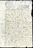 Urrutia de Vergara Papers, page 34, folder 13, volume 2, 1707
