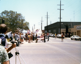 The Pride parade passes the San Diego Bindery, 1978