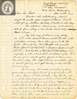 Letter from George T. Forbes, Jr.