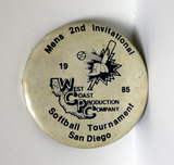 "Mens 2nd Invitational softball tournament San Diego," 1985
