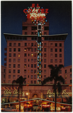 El Cortez Hotel, "Sky Room" sign lit, San Diego