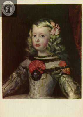 Picture card of Velazquez's "Infanta"