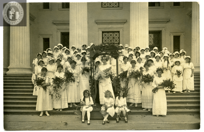 San Diego Normal School May Day court, 1915