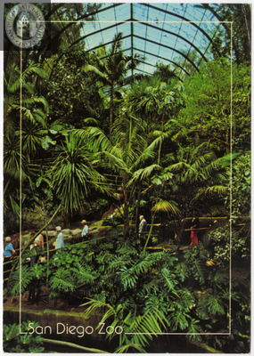 Inside the Scripps Aviary, a tropical rain forest