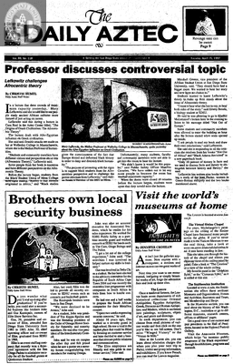 The Daily Aztec: Tuesday 04/15/1997