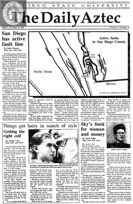 The Daily Aztec: Friday 10/20/1989