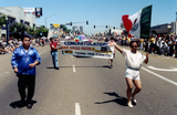 Tijuana Pride Committee banner in Pride parade, 1999