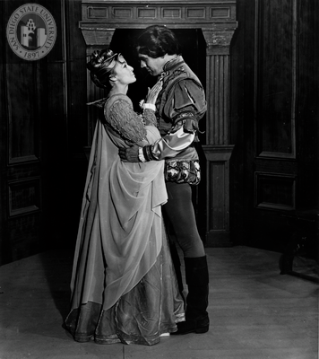 Charles Macaulay and Betsy Smith in Much Ado About Nothing, 1964