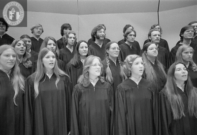 Students perform in a chorus
