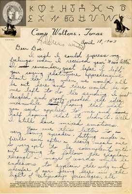 Letter from Paul Arriola, 1943