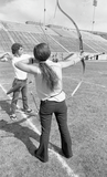 Archery practice in Aztec Bowl