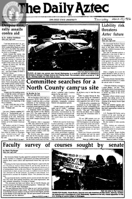 The Daily Aztec: Thursday 03/13/1986