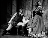 Dee More and another unidentified actor in The Taming of the Shrew, 1955