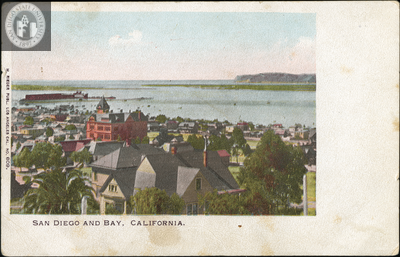 View of San Diego and San Diego Bay, California