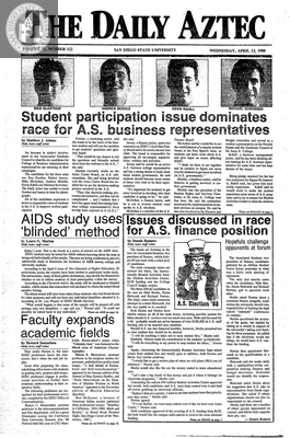 The Daily Aztec: Wednesday 04/13/1988