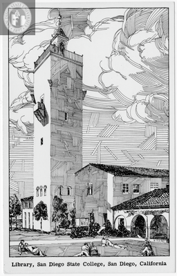 Hardy Tower, San Diego State College, San Diego