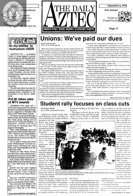 The Daily Aztec: Friday 09/06/1991
